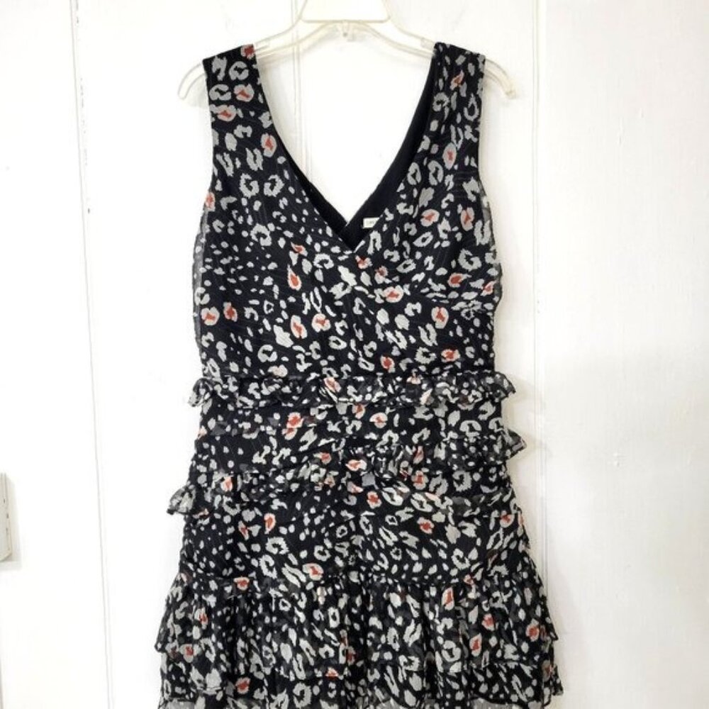 The East Order Chiffon Skye Mini Dress Leopard Dream - Picture 4 of 8